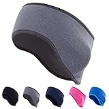 Wayersen 耳あて イヤーウォーマー 防寒 防風 頭が蒸れない暖かい 超軽量 サイクリング ランニング 耳当て 伸縮性に優れ 男女兼用 (グレー)