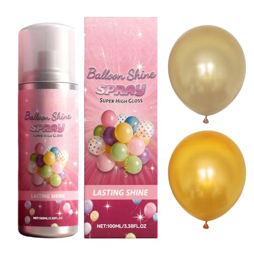 Spray Brillo Para Globos, Líquido De Secado Rápido De 100 Ml, Aerosol Para Globos Seguro Y Duradero, Esmalte De Látex, Accesorio De Decoración Para Fiestas, Para Amigos, Cumpleaños, Hogar, Vivir, Guir