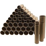 Lieferumfang: Das Set von Bright Creations umfasst 50 Bastelrollen aus braunem Karton in 2 Größen (je 25 Stück pro Größe)