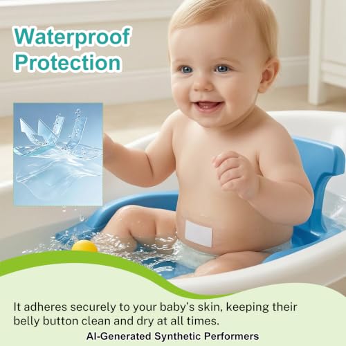 Image of Baby Belly Navel Patches, Waterproof and Breathable Navel Protection Patch for Infants, Infant Essentials Must Haves (7pcs)