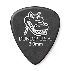 Dunlop 417P200 Médiators Gator Housse Etui Grip 2,00mm sachet de 12 - Les Beatles, Paul McCartney, John Lennon, RIngo Starr, George Harrison
