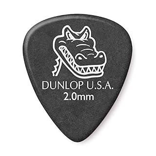 Dunlop 417P200 Médiators Gator Housse Etui Grip 2,00mm sachet de 12 - Les Beatles, Paul McCartney, John Lennon, RIngo Starr, George Harrison