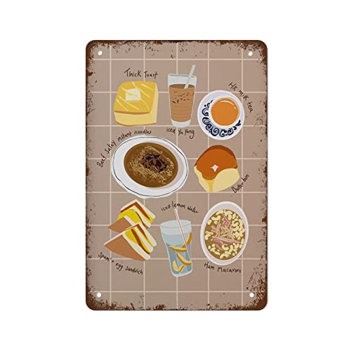 NAMEY Retro Metal Tin Sign Vintage Signs Hong Kong Cafe