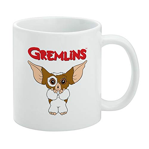 Gremlins Gizmo Logo Ceramic Coffee Mug, Novelty Gift Mugs for Coffee, Tea and Hot Drinks, 11oz, White