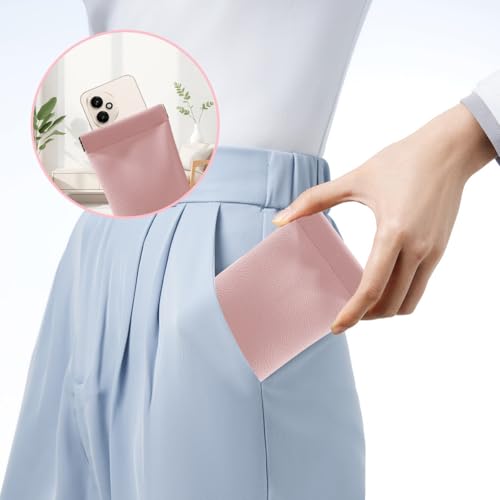 Image of soft glasses case leather sunglass cover squeeze top portable sunglasses case pouch glasses cover for women (5pcs)