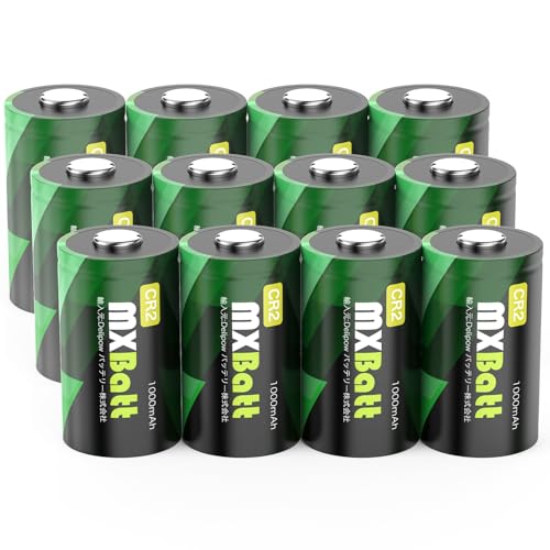 MXBatt CR2 `Edr 1000mAh 3V Jp`Edr [d XCb`{bgAdA[U[vA hAZT[A tBJA rfIJp 12Zbg