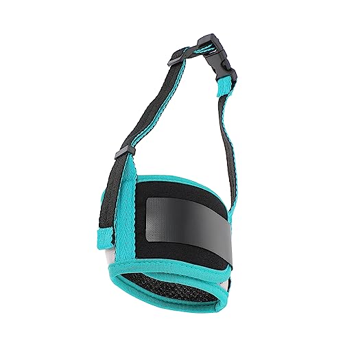 VICASKY Breathable Adjustable Printed Dog Muzzle Biting Chewing Muzzle for Outdoor Use Soft Polyester Fit for Dogs