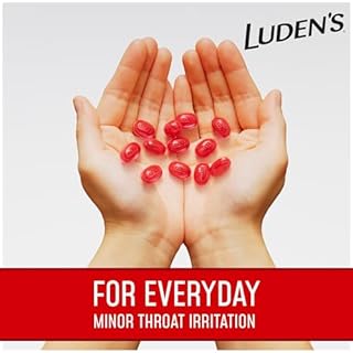 Luden's Sore Throat Relief Lozenges for Minor Everyday Irritation & Dry Mouth, Wild Cherry Flavored Drops, 90 Count