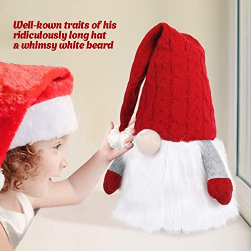 D-Fantix Gnome Christmas Tree Topper + Santa Tree Topper, Large Christmas Tree Topper Santa Hugger Xmas Christmas Tree Decorations Party Home Decor #TOP5