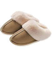 SOSUSHOE Womens Slippers Memory Foam Slippers Fluffy Slippers Warm Soft House Slippers for Women ...
