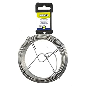 Fil de Fer Galvanisé TENAX 20m - 2mm, Argenté