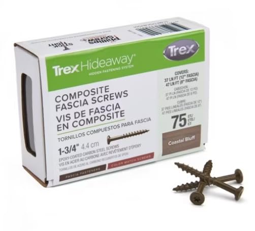 Trex Color Match Fascia Screws 1-3/4" 75ct (Toasted Sand/Havana Gold)