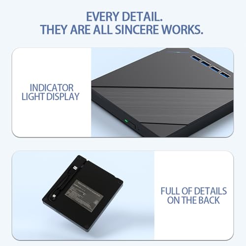 Unidad externa quemadora múltiple USB 3.0 para CDs y DVDs miniatura 3