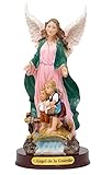 Gigi's Classy Kids 8 in 12 in 18 in Guardian Angel Statue Archangel w Children on Bridge Imagen Estatua Angel de la Guarda (8 Inch)