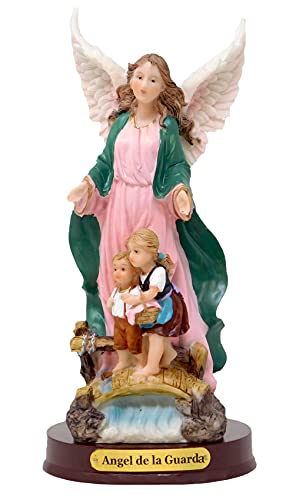 Estatua Ángel de la Guarda con Niños 8 in