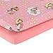 Precious Moments 2 Pack Baby Cradle Sheets - Fitted Set for Baby Girl; 100% Cotton Jersey Knit, Breathable and Soft Cradle Mattress Pad Cover; Pink, Yellow Girls Sheet and Solid Pink Sheet