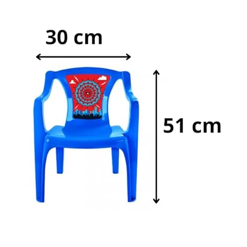 Mesa Infantil de Plástico com 2 Cadeiras (Azul)