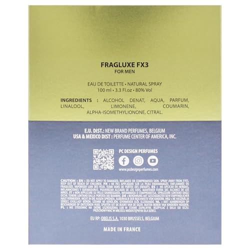 Fx3 By Fragluxe For Men – 3,3 Oz Edt Spray - 7