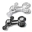 2pc Black+silver