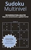 Sudoku Multinivel | Edición Bolsillo Viajes: 100 Sudokus para adultos y mayores...