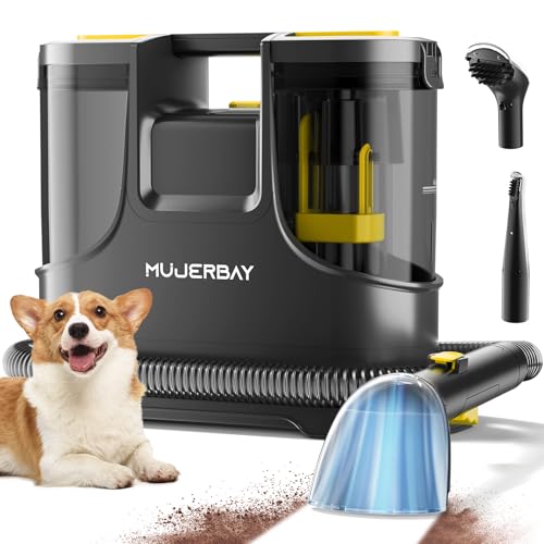 Carpet Cleaner Shampooer, MUJERBAY 15Kpa Portable Spot...