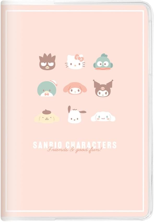 Kamio Japan Sanrio Notebook, 2024 B6, Monthly Cute Face, 302798 (Begins October 2023)