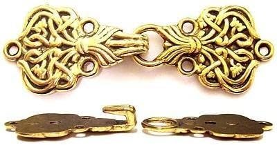 Alpine Cloak/Cape Clasp in Antique Gold