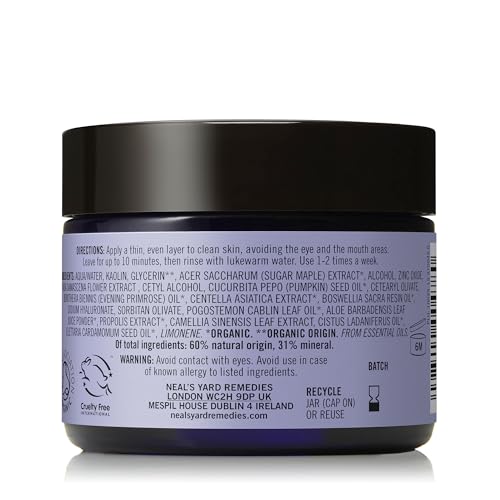 Neal's Yard Remedies Reviving White Tea Facial Mask, Purifying & Reviving Face Cleanser, Cruelty-Free, 50g - Image 2