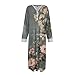 Gifts for Women Nightgowns for Women Fashion Soft Loungewear with Pockets Long Sleeve Dresses Flannel Nightgowns for Women Long Sleeve Womens Nightgowns Soft for Older Women（4-Dark Green，3X-Large）