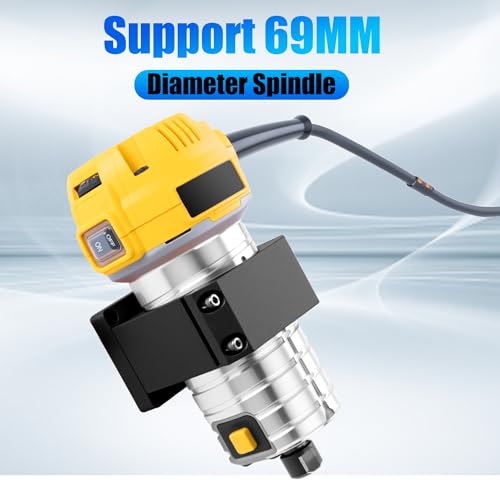Image of FoxAlien 69mm Aluminum CNC Spindle Holder Z-clamp for Masuter Pro, Masuter 3S, Masuter 3, 4040-XE CNC Router Machines Compatible with DWP611