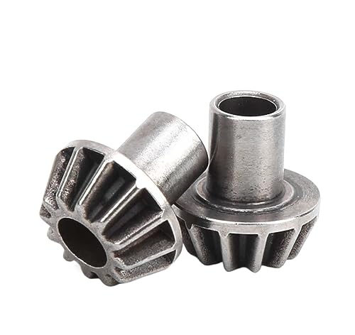 Bevel Gear Pinion Hardware Mechanical 2pcs Metal Diff Gear 12T Drive Motor Pinion Gears