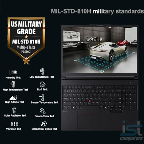 Image of Lenovo ThinkPad P16 Gen 3 Mobile Workstation Laptop (16 inch 4K+ UHD+, NVIDIA RTX PRO 3000 Blackwell 12GB, Intel Core Ultra 7 255HX, 64GB DDR5, 2TB SSD) for Engineer, Designer, 2xThunderbolt 5, Win 11 Pro