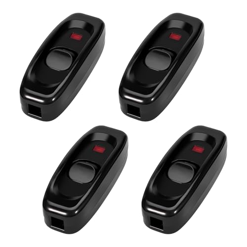 Pack de 4 Interruptores Negro Interruptor