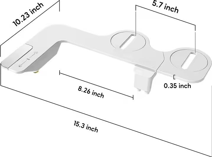 Furret Small Size Slim Thin Best Toilet Seat Bidet Sprayer Shower Toilet Attachment Women Wash Manual Mechanical Toilet Seat Bidet for The Toilet 4