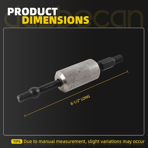 Image of Dasbecan 8-1 /2 inch Tight Spot Slide Hammer Puller, 1-1 /2 Pound Heavy Duty Hammer for Effortless Automotive Repairs 50281 50286 5028