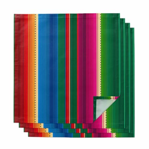 Set de 4 Servilletas de Tela Multicolor 50x50 cm miniatura 1