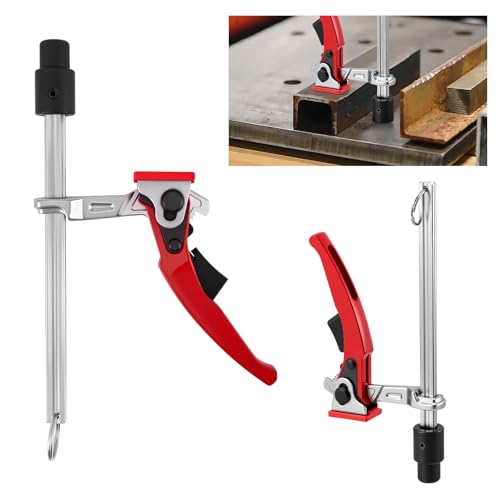 Dispositivo De Sujeción, Invernadero Junta 2 Piezas ø16 Dispositivo De Mantenimiento Para Mesa De Soldadura, Abrazadera De Liberación Rápida Con Capacidad De 160 mm Y Profundidad De Garganta De 60 mm