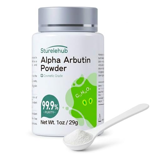 Alpha Arbutin Powder, 1OZ 99.9% Purity, Cosmetic Grade, Alpha Arbutin Powder for Homemade Cosmetics