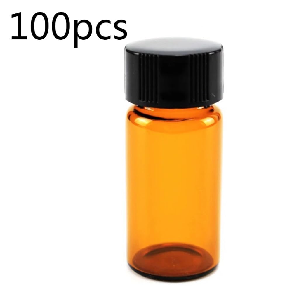 Attrezzature e forniture di laboratorio Flaconi for campioni in vetro trasparente ambrato da 3 ml a 50 Flacone essenziale con bocca a vite marrone Fiala laboratorio Vetreria chimica