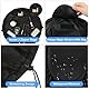 URAQT Kosmetiktasche mit Kordelzug, Lazy Kosmetikbeutel, Groß Kapazität Make Up Tasche, One-Step Organizer Makeup Tasche Schminkbeutel für Lazy Damen (Schwarz)