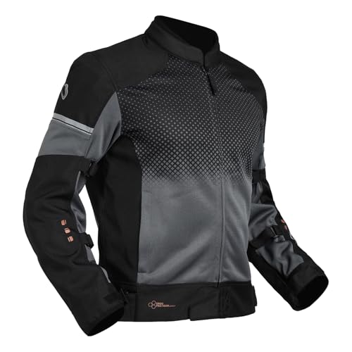 Image of ROYAL ENFIELD HIGH STREET ECO RIDING JACKET|CE level 2 armours at Shoulders & Elbows CE level 2 armour at back, XY CE level 1 armour at Chest|Super soft Neoprene fabric at collar |BLACK M