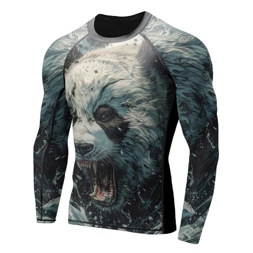 Rash Guard for Men BJJ, Soft Compression Shirt Workout, Rash Guard Jiu Jitsu Long Sleeve Birthday Gifts for Men