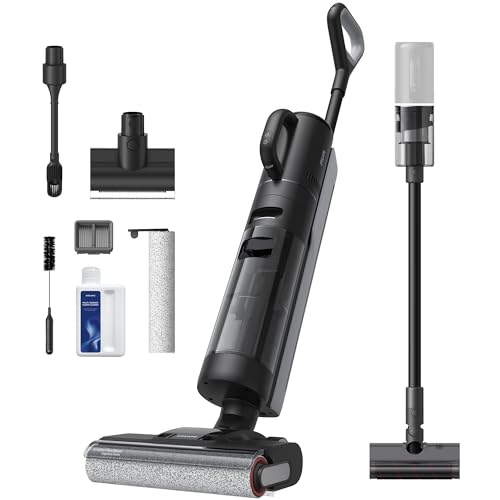 DREAME H12 Dual Smart Cleaner Nat-Droog Stofzuiger Alles-in-één 4-in-1 Draadloze Stofzuiger voor...
