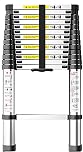 Stanz (TM) 16 Feet 14 Steps Telescoping Portable Ladder 16ft Aluminum Telescopic Extension Multi Purpose Steps Non-Slip 330 lbs Capacity for Indoor Outdoor Work RV