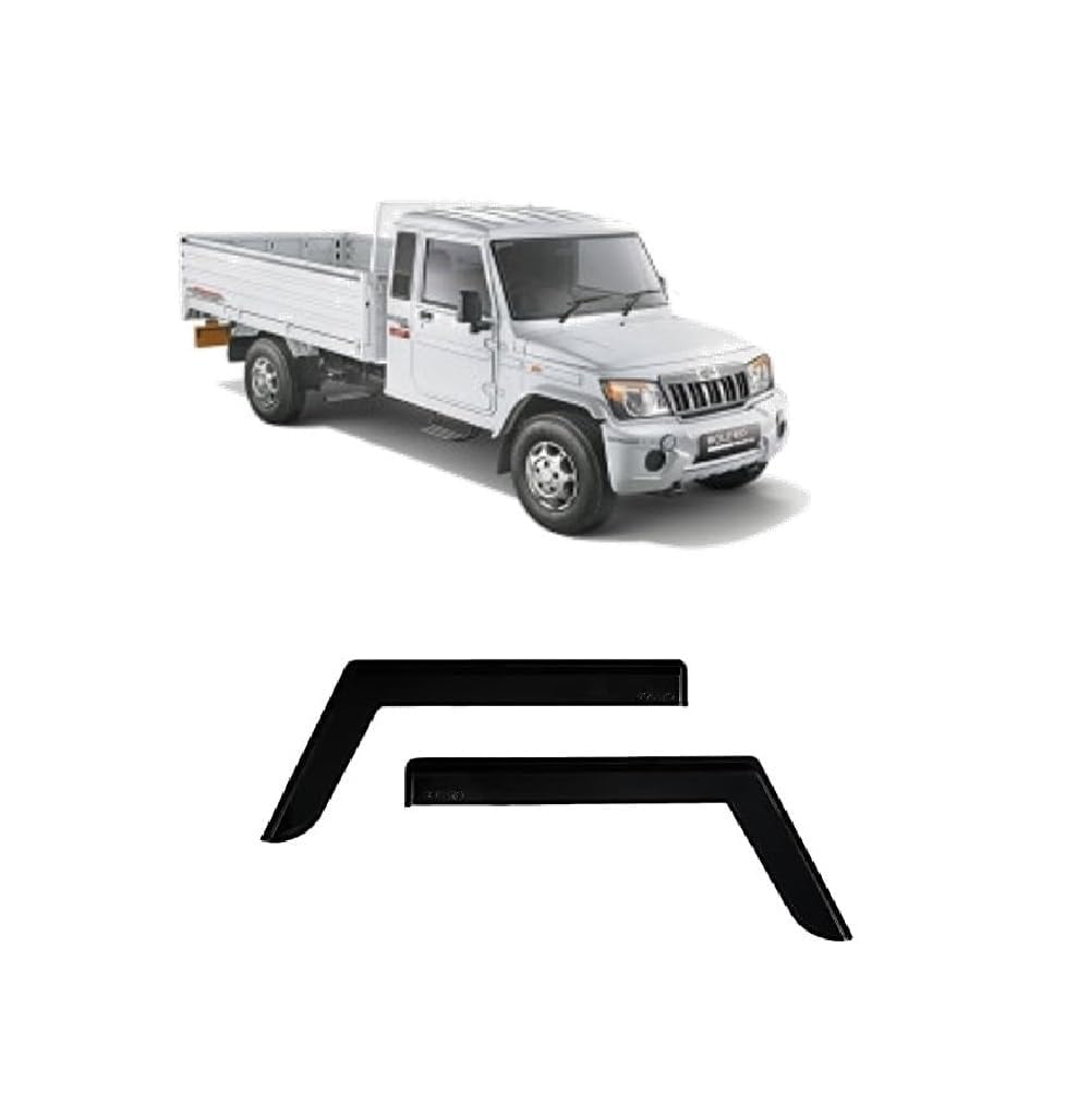 Car Window Rain Door Visor Compatible with Mahindra Bolero Pickup Set 2 Pcs-image-32