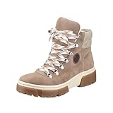 Rieker Femme X8647 Botte Tendance, Beige, 40 EU