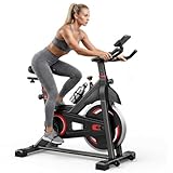 NEWBULIG Exercise Bike with APP, Stationary Bikes for Home, Workout Bike for Adults & Seniors, Cycle Machine, Adjustable Height and Resistance, Low Noise, 265lbs Weight Capacity, Easy Assembly