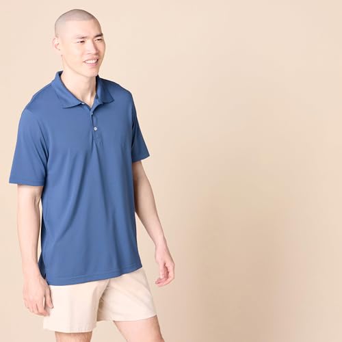 Image of Amazon Essentials Men's Regular-Fit Quick-Dry Short-Sleeve Golf Polo Shirt