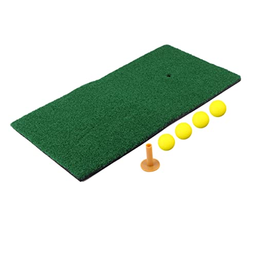 FOYTOKI Golf Bunker Mat 5 Pack Practice Mat for Indoor/Outdoor Golfing Realistic Grass Texture Easy to Roll up and Store