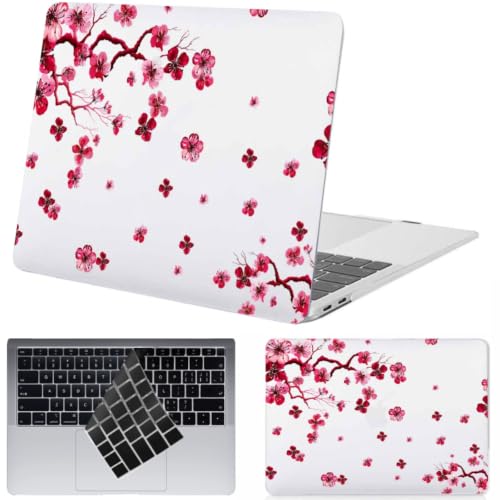 Coque MacBook Pro 13 Pouces Fleur de Cerisier Couvercle Clavier Housse Rigide Retina 2015 2014